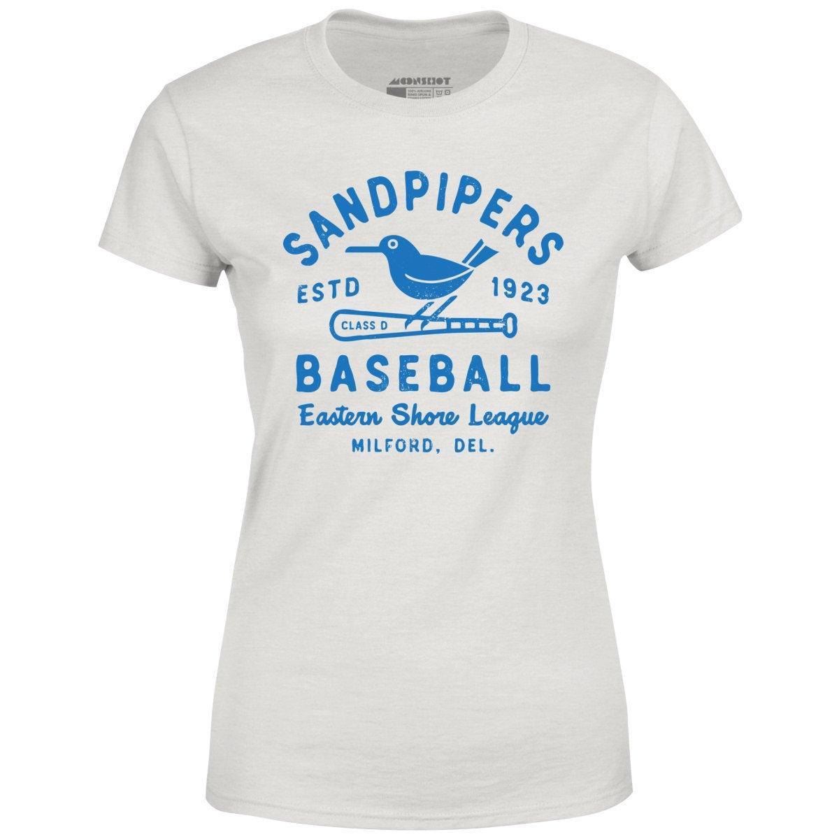 Milford Sandpipers - Delaware - Vintage Defunct Baseball Teams - Women's T-Shirt Female Product Image