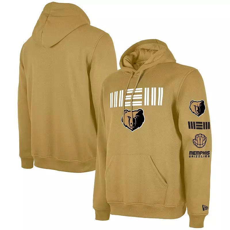 Mens New Era Tan Memphis Grizzlies 2023/24 City Edition Big & Tall Pullover Hoodie Product Image