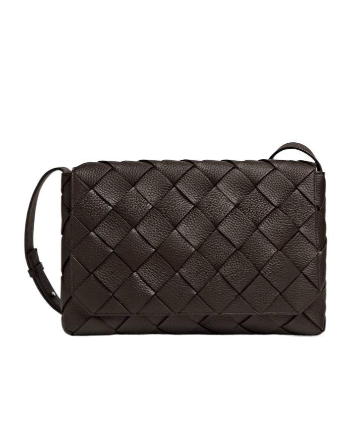 BOTTEGA VENETA Large Woven Shoulder Bag In Black Product Image