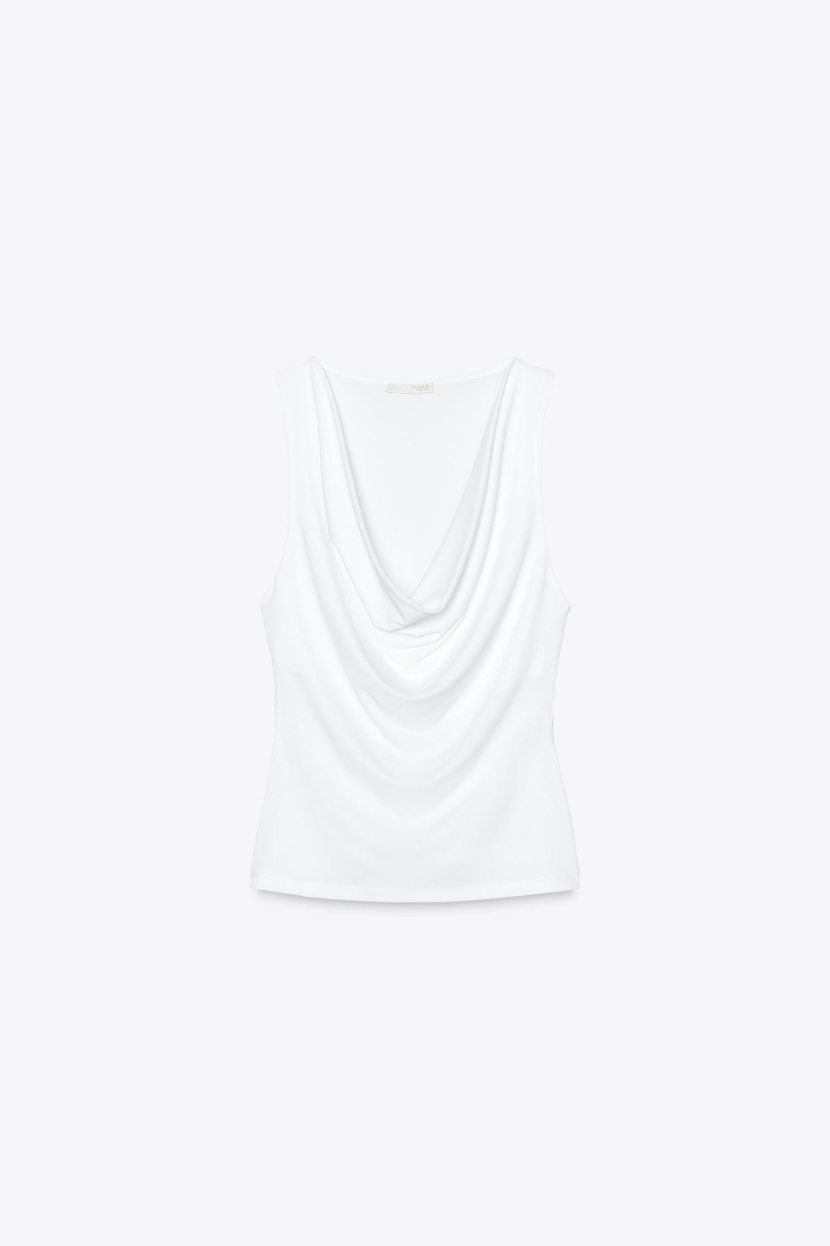 FLOWY DRAPED TOP Product Image
