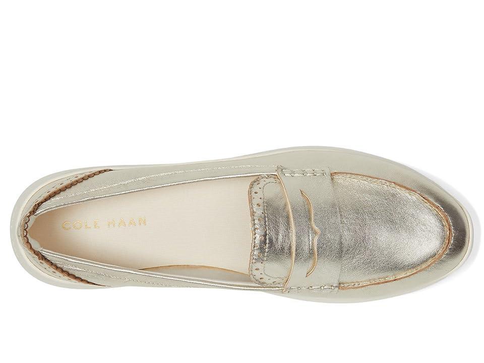 Cole Haan Zerogrand Meritt Leather Loafers (Soft Talca/Ivory) Women's Flat Shoes Product Image