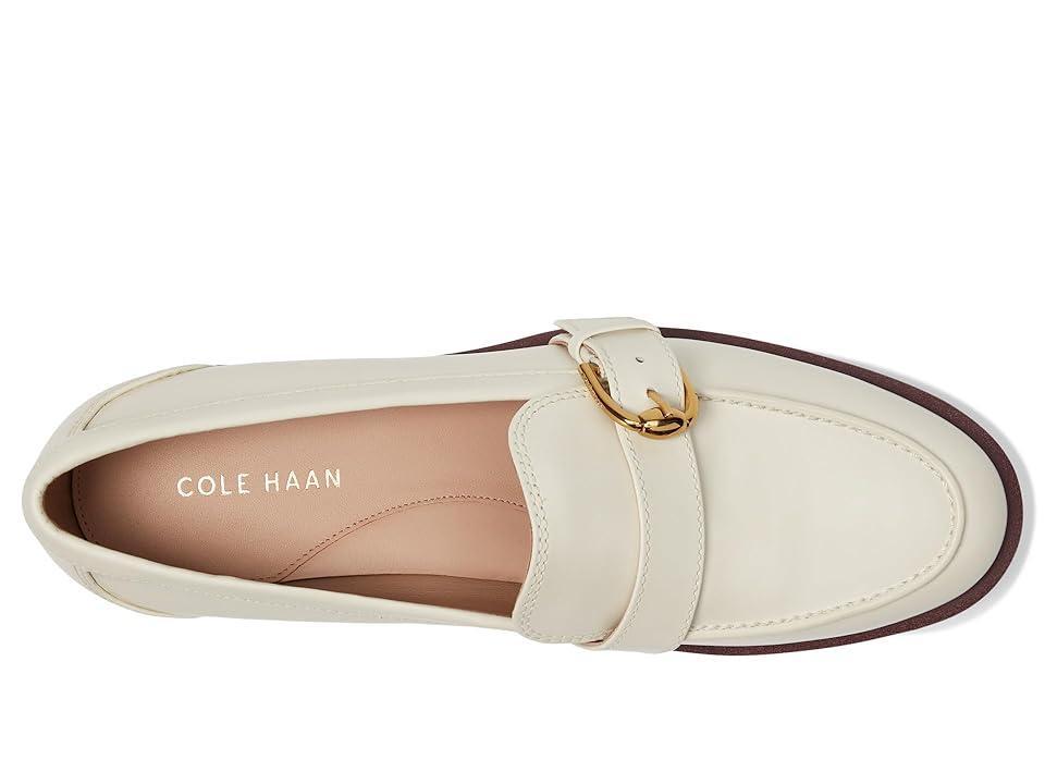 Cole Haan Giana Buckle Loafers (Ivory Leather) Women's Flat Shoes Product Image