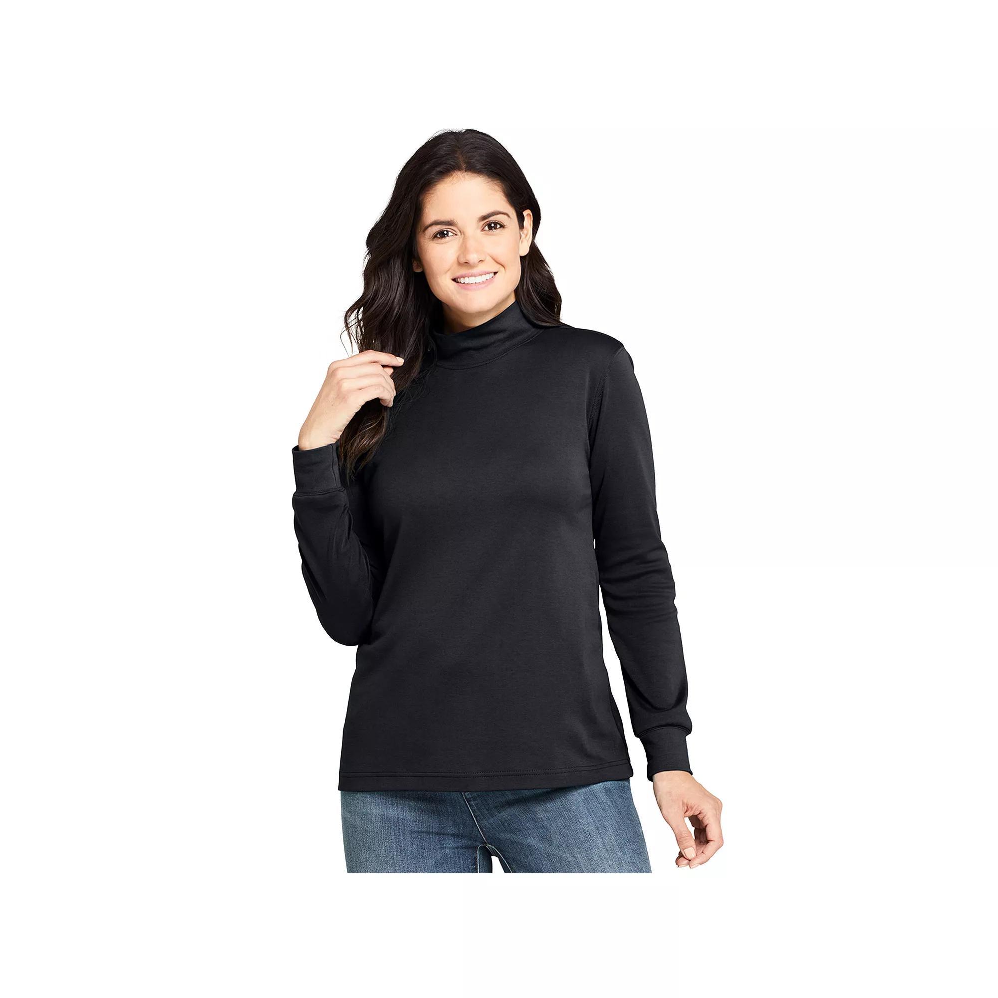 Women's Lands' End Relaxed Mockneck Top,  Product Image