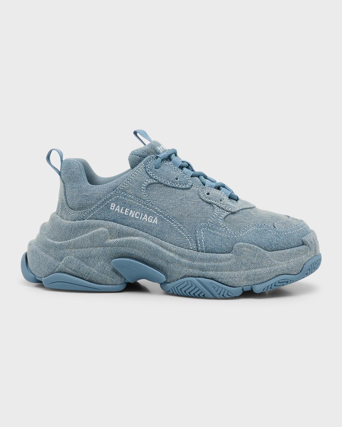 Womens Triple S Sneakers Denim Product Image