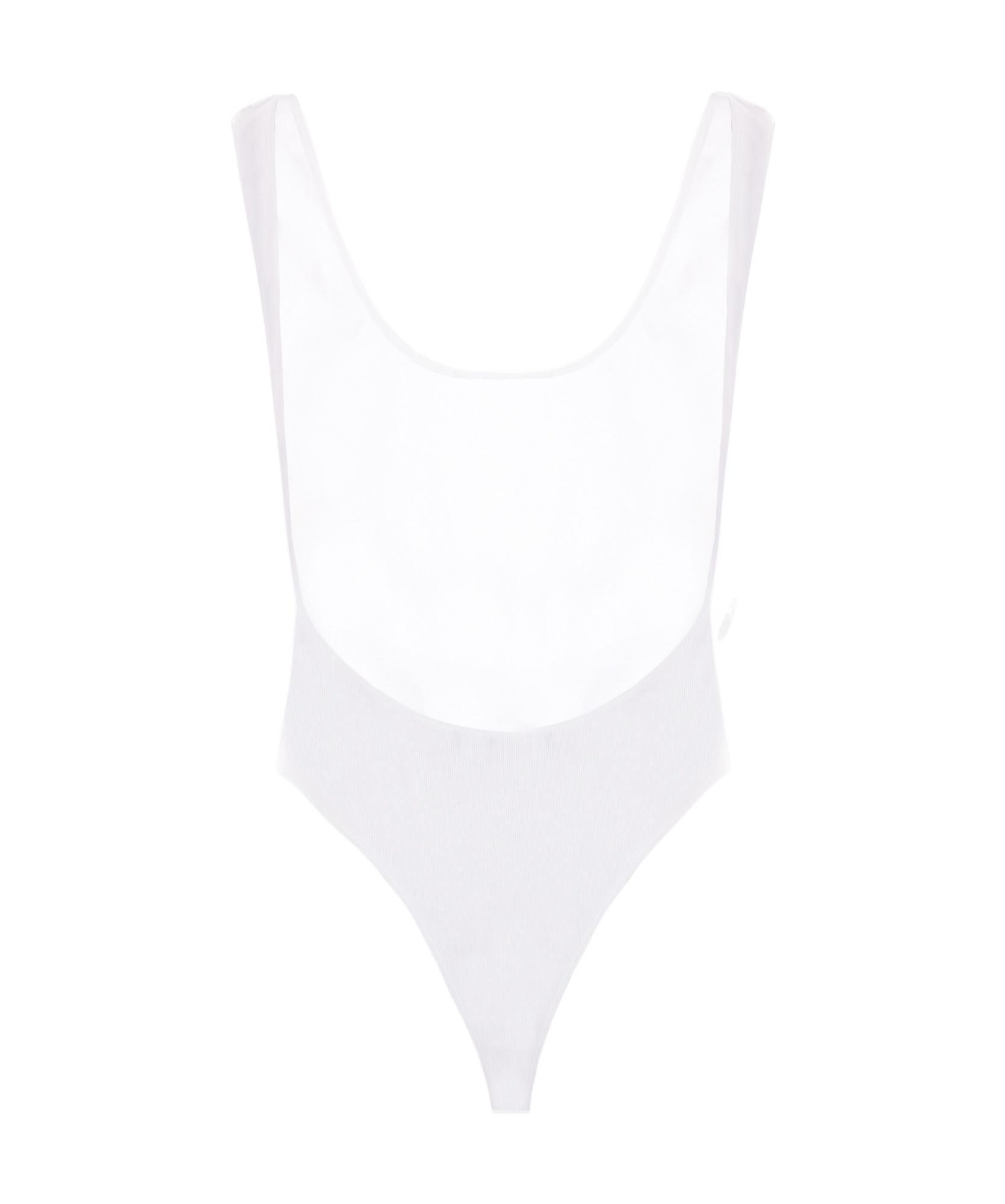 ALAÏA Suspender Jumpsuit In White Product Image