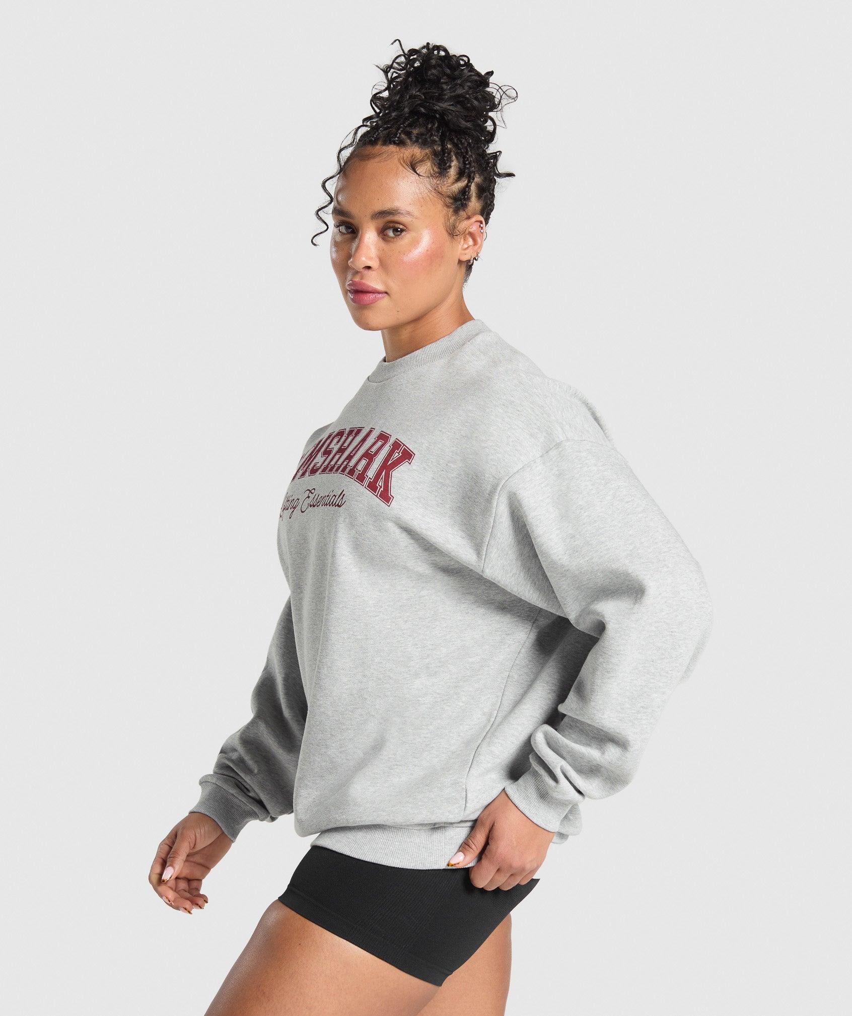 Lifting Essentials Graphic Brushed Oversized Sweatshirt Product Image