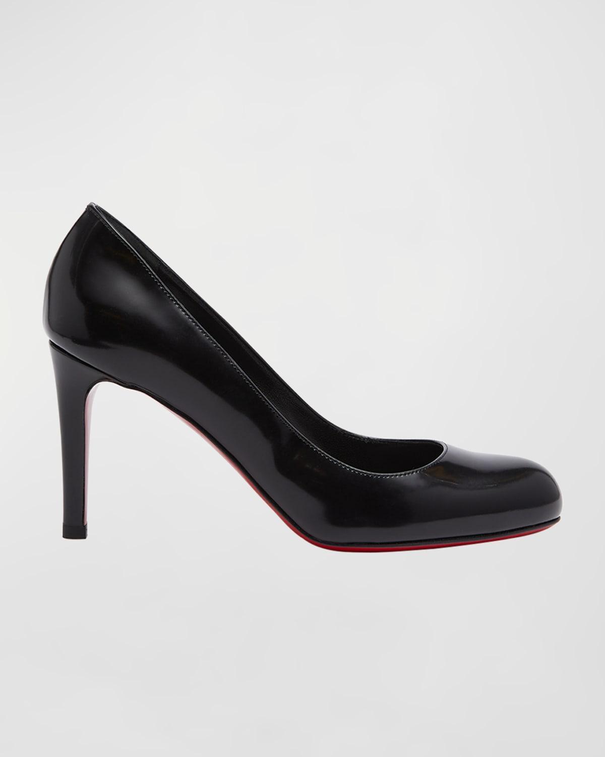 Pumppie Abrasivato Red Sole Calfskin Leather Pumps Product Image