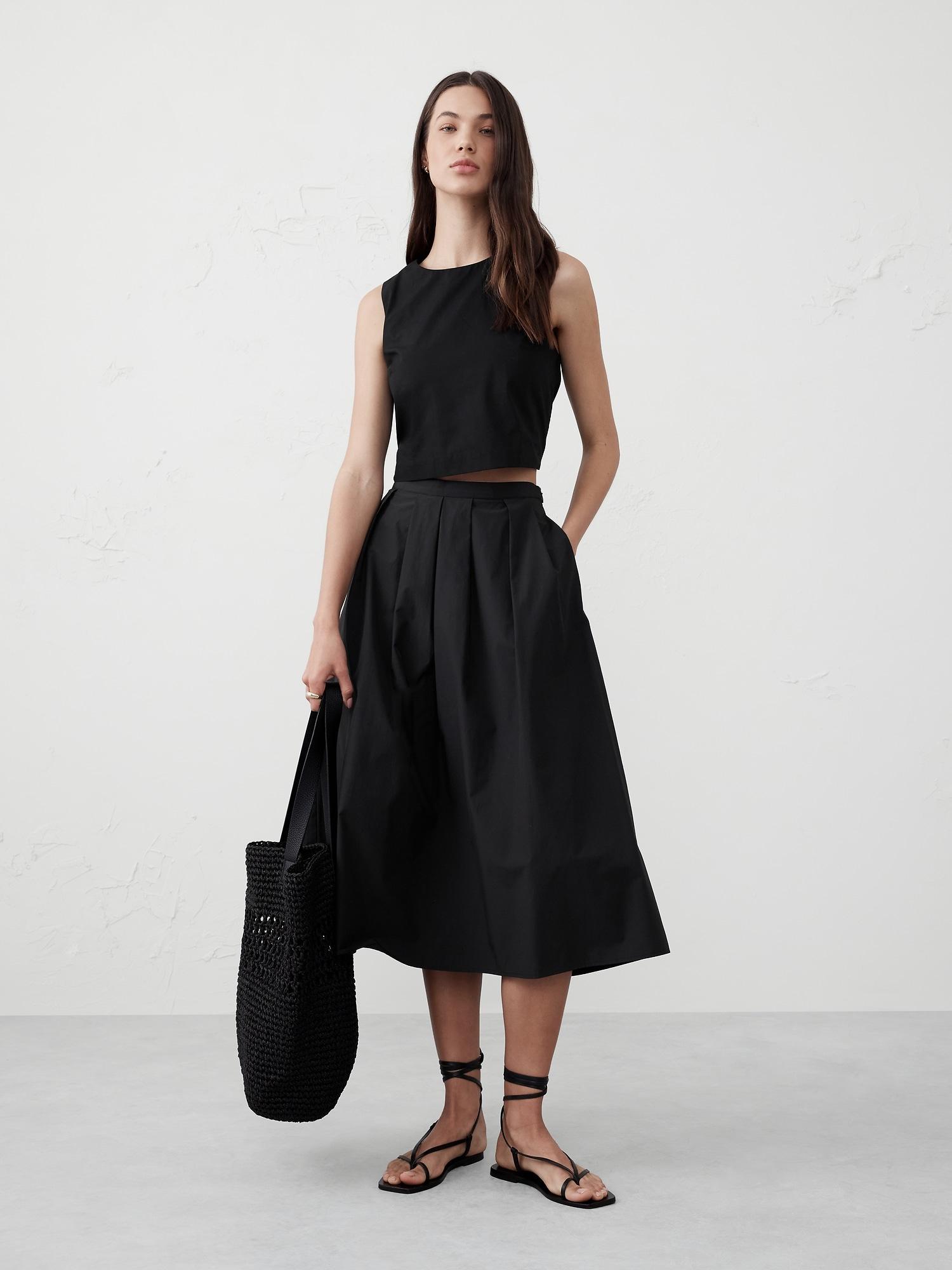 Cropped Poplin Top Product Image