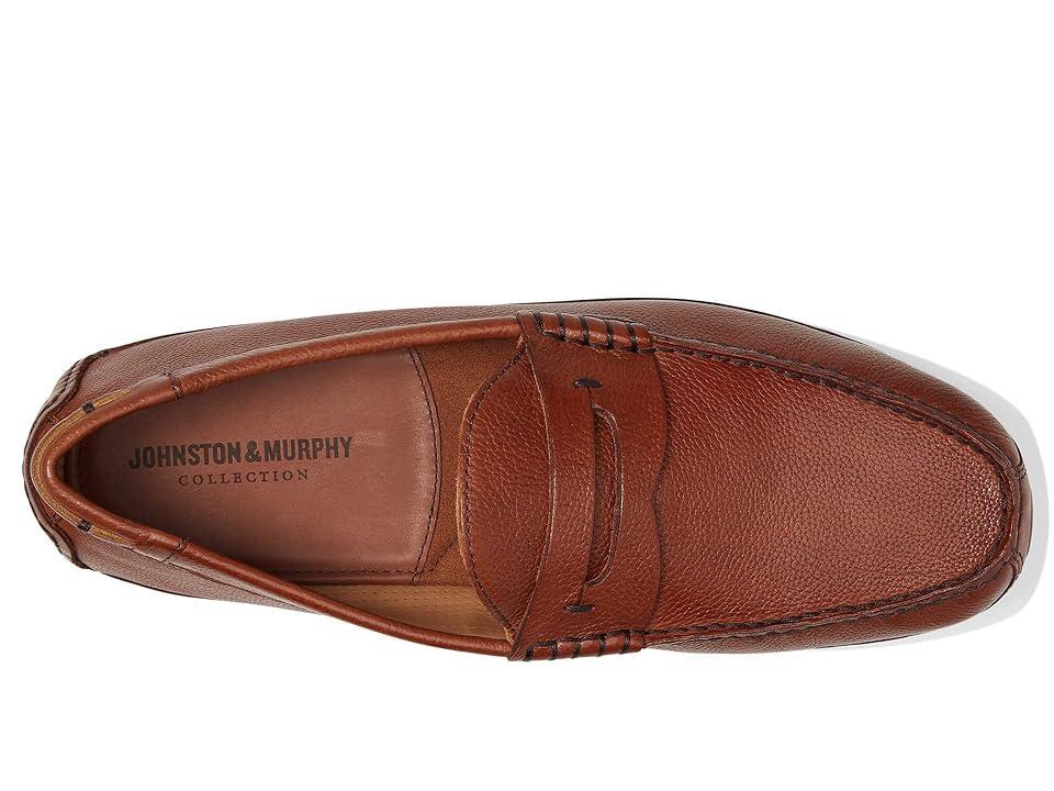 Johnston & Murphy Collection Damon Penny (Mahogany Italian Calfskin) Men's Shoes Product Image