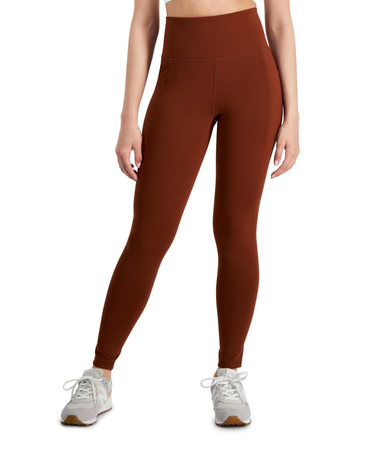 Id Ideology Womens Soft Side-Pocket Full-Length Leggings, Created for Macys Product Image