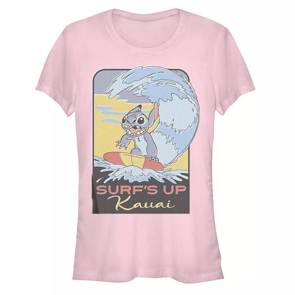 Disney's Lilo & Stitch Women's Surfing Stitch Tee, Girl's,  Product Image