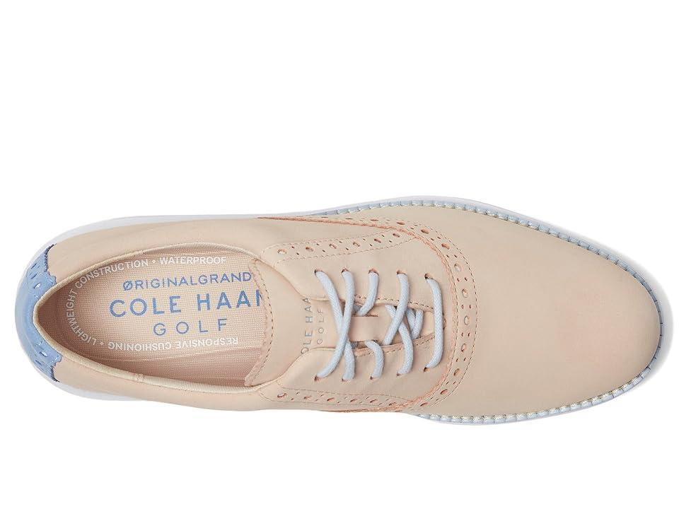 Cole Haan Originalgrand Shortwing Golf (Bleached Tan/Vista Blue/Optic White) Women's Shoes Product Image