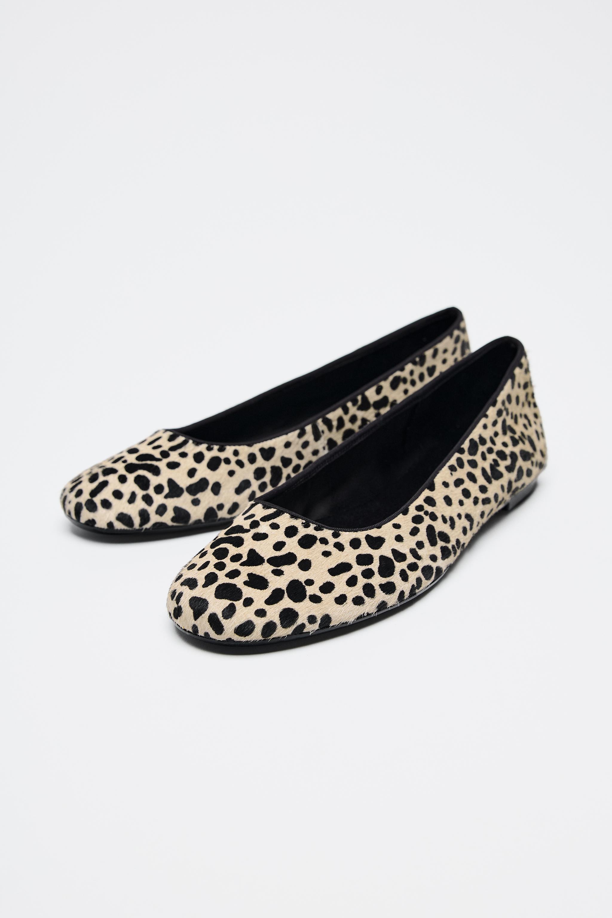 ANIMAL PRINT FAUX FUR BALLERINAS Product Image