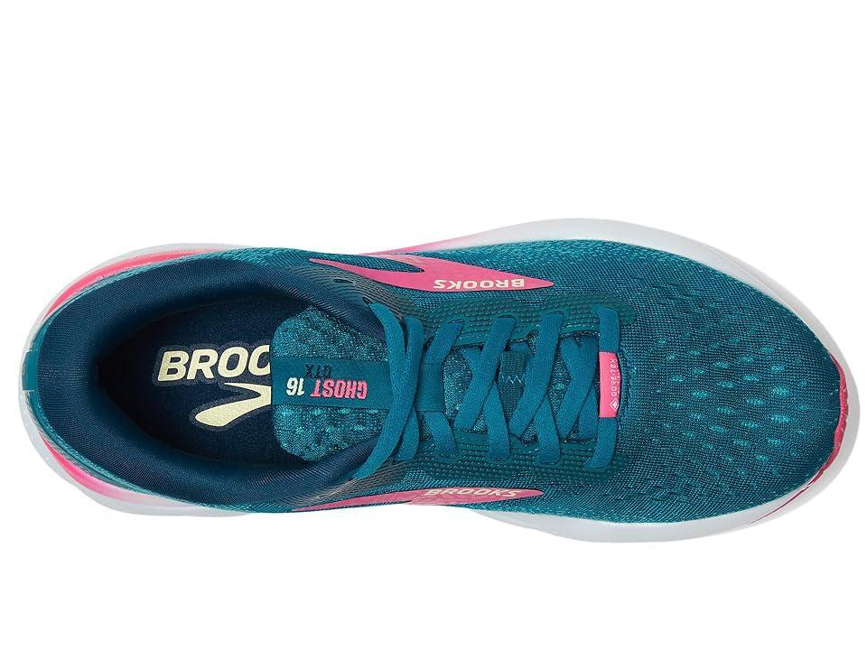 Brooks Ghost 16 GTX (Moroccan Blue/Pink/Yellow) Women's Running Shoes Product Image