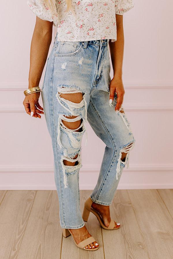 Risen The Ellie High Waist Distressed Jean Product Image