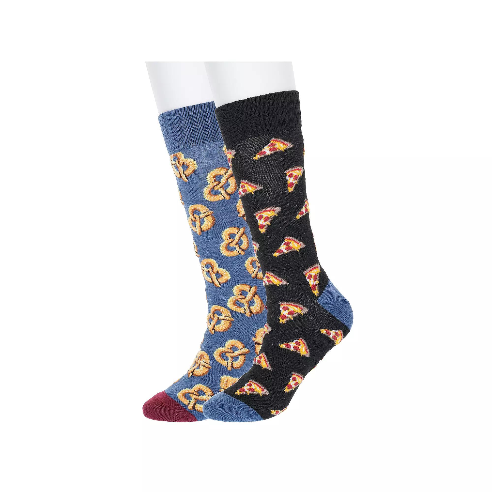 Men's Twisted Toes Novelty Socks, Snack Attack Product Image