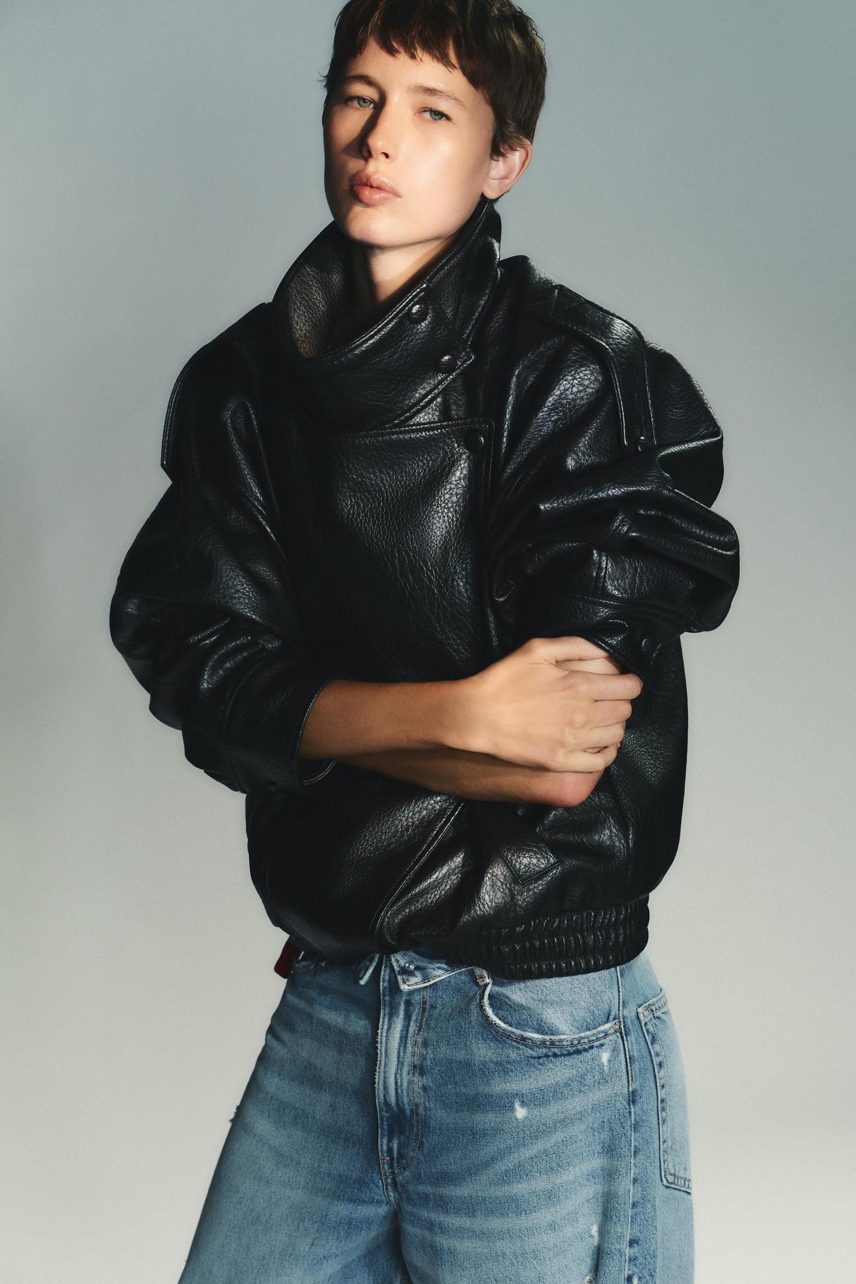 FAUX LEATHER JACKET Product Image