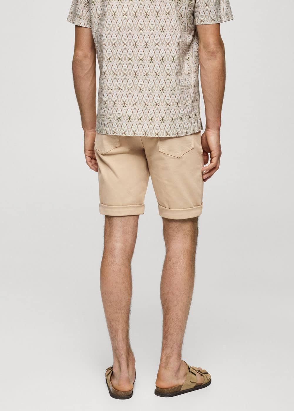 Mango Mens Denim Bermuda Shorts Product Image