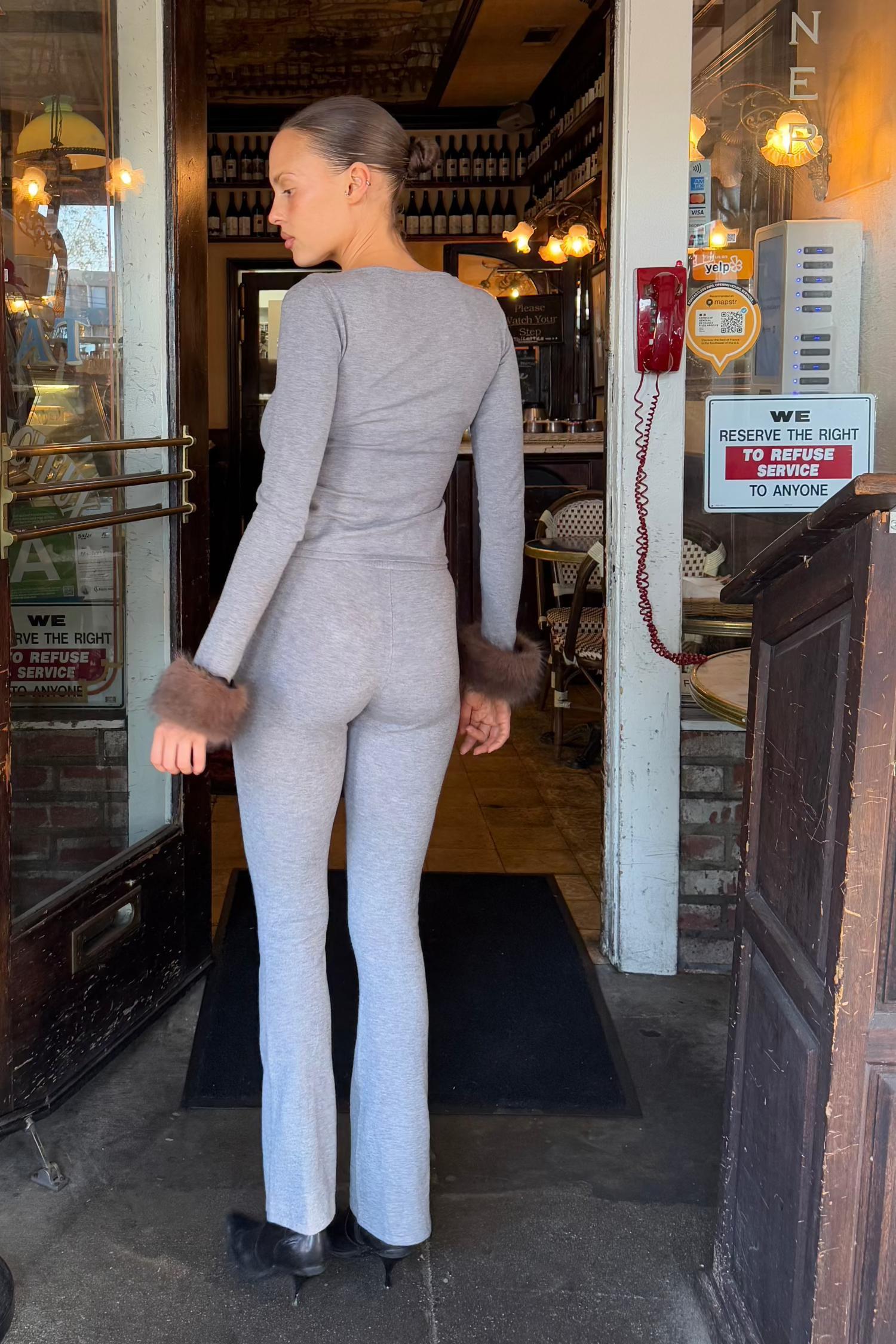 ALIA PANT - HEATHER GREY Product Image