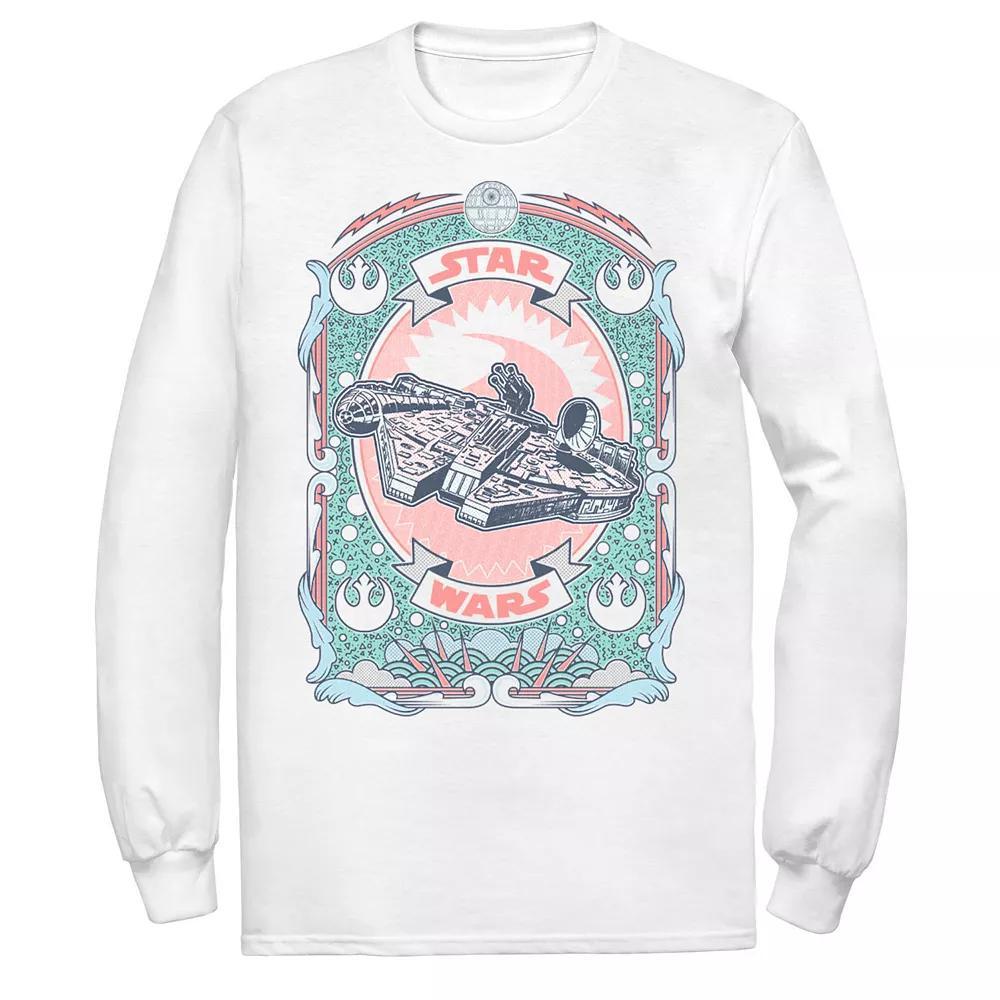 Men's Star Wars Millennium Falcon Tarot Card Tee, Size: XL, White Product Image