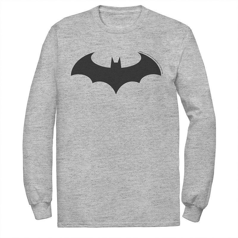 Mens DC Comics Batman Simple Bat Logo Tee Athletic Grey Product Image