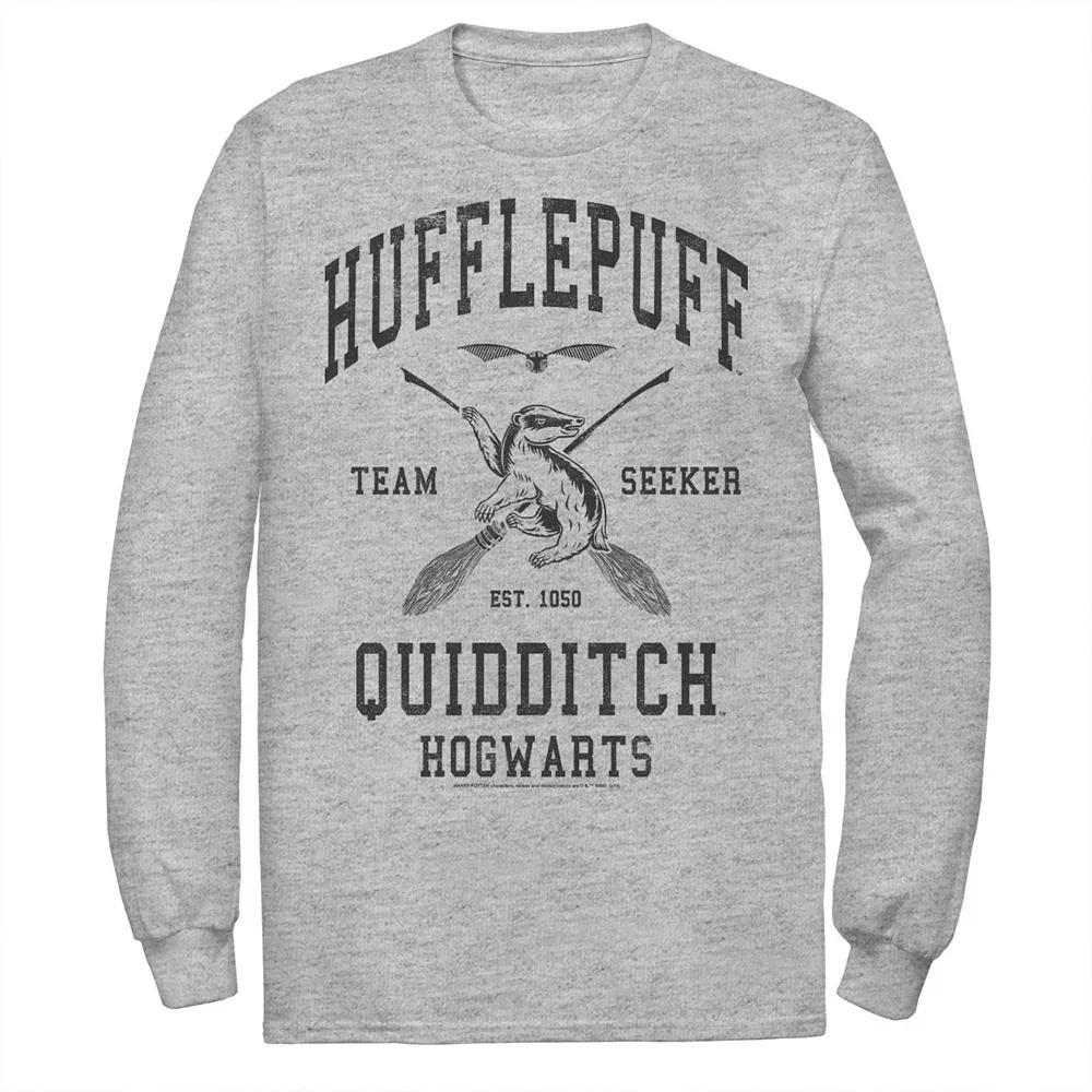 Men's Hallows 2 Hufflepuff Quidditch Tee, Size: XL, Athletic Grey Product Image