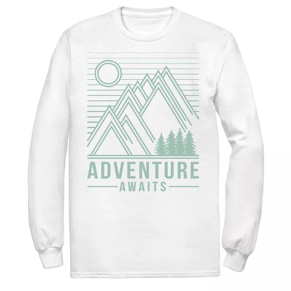 Men's Fifth Sun Adventure Awaits Line Art Tee, Size: XXL, White Product Image
