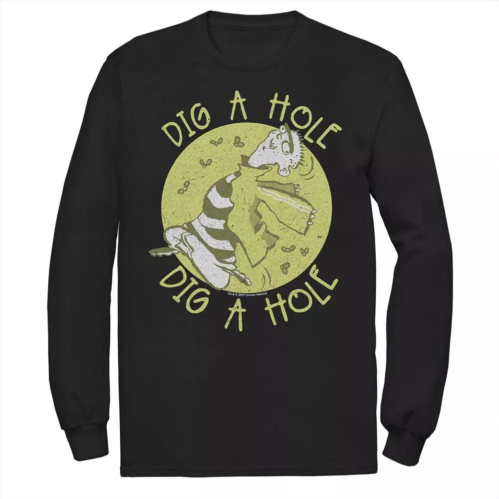 Men's CN Ed Edd N Eddy Dig A Hole Long Sleeve Tee,  Product Image