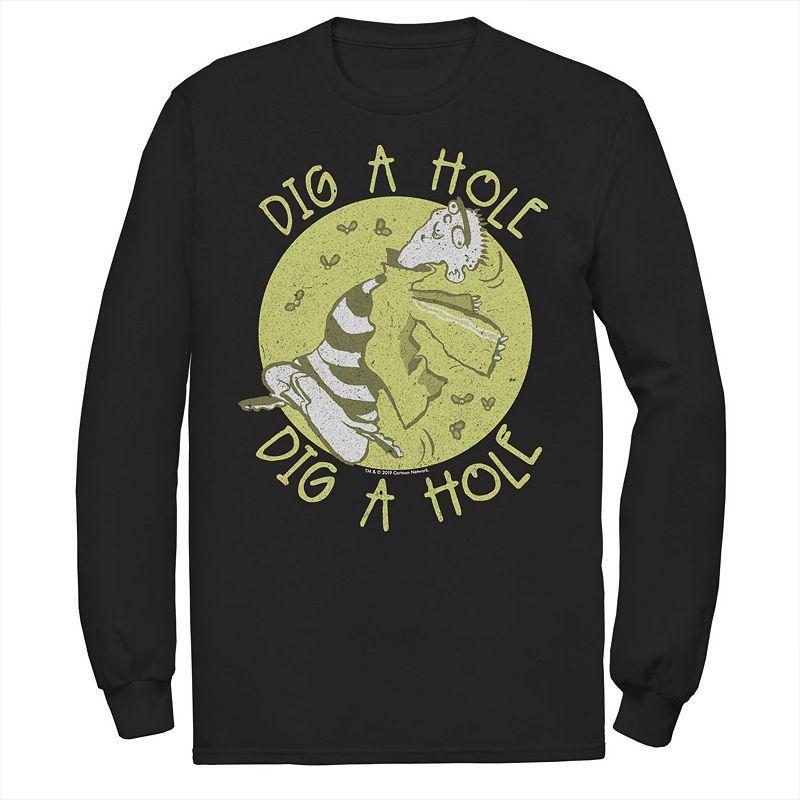 Men's CN Ed Edd N Eddy Dig A Hole Long Sleeve Tee,  Product Image