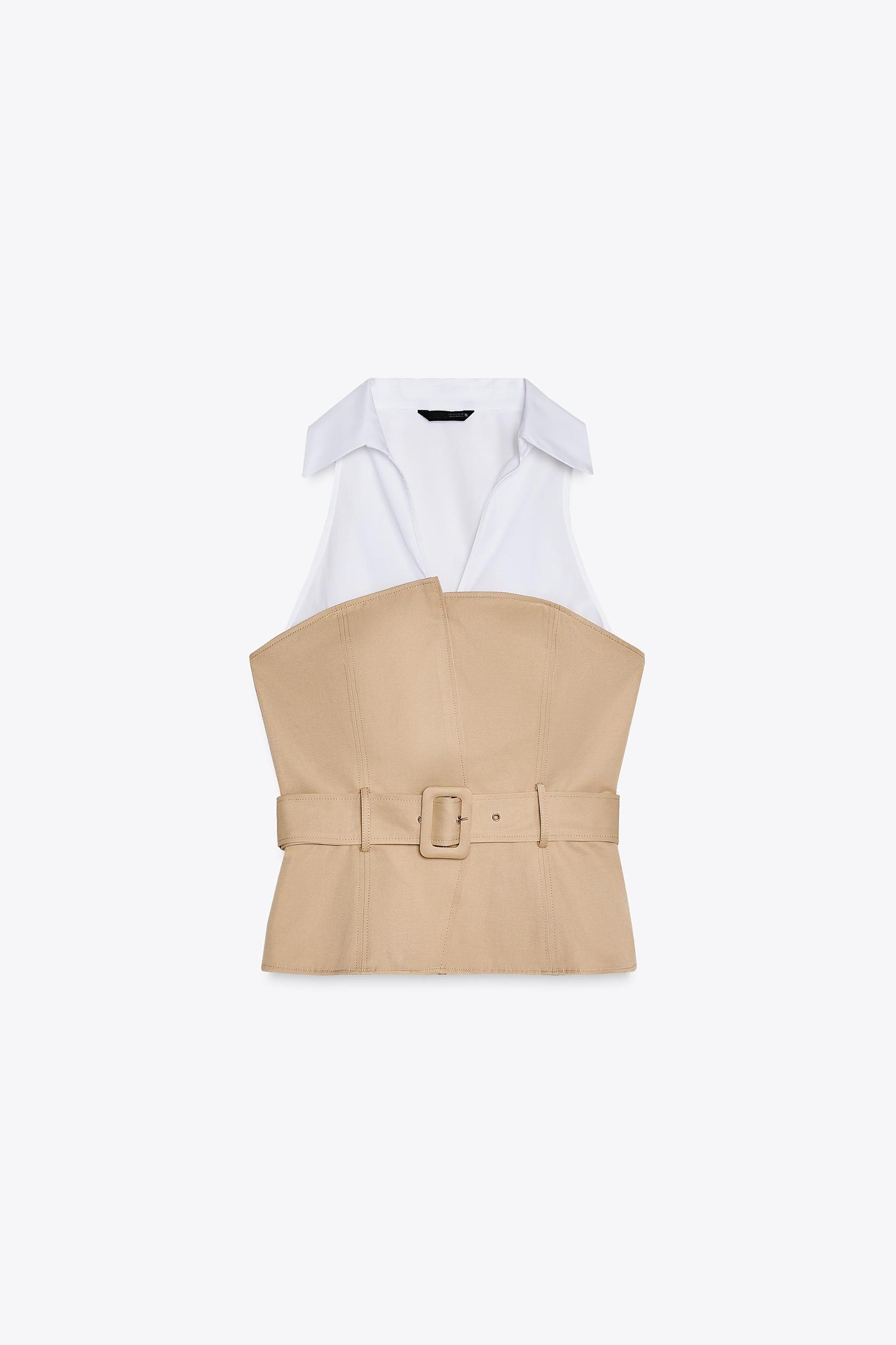 MIXED HALTER TOP Product Image