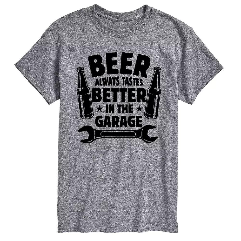 Big & Tall Beer Tastes Better Garage Tee, Men's, Size: XXL Tall, Gray Product Image