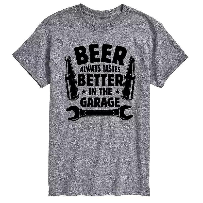 Big & Tall Beer Tastes Better Garage Tee, Mens Product Image