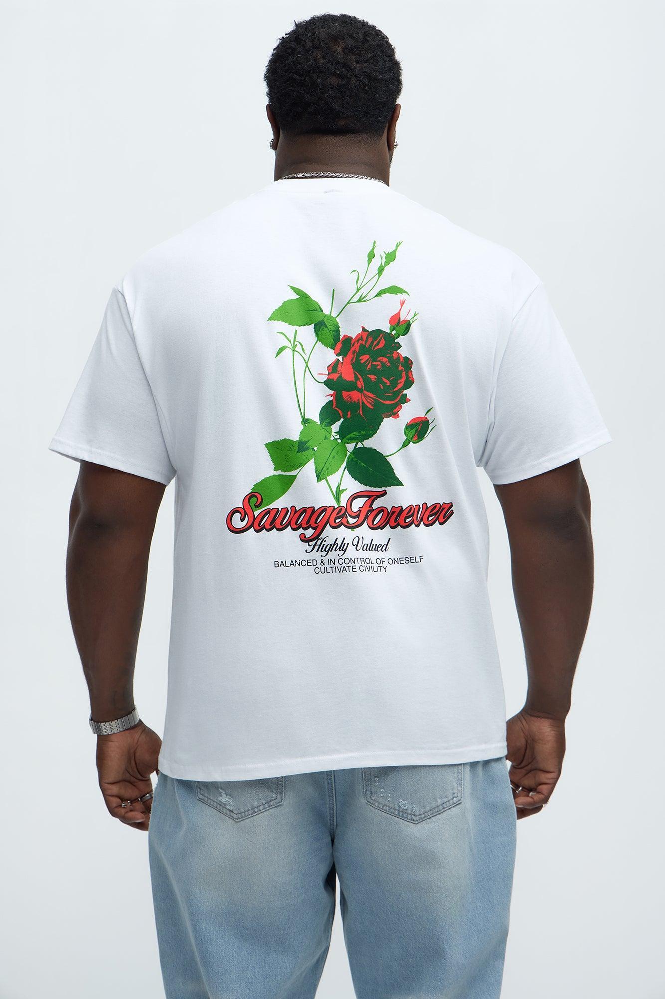 Savage Forever Highly Valuable Short Sleeve Tee - White Product Image