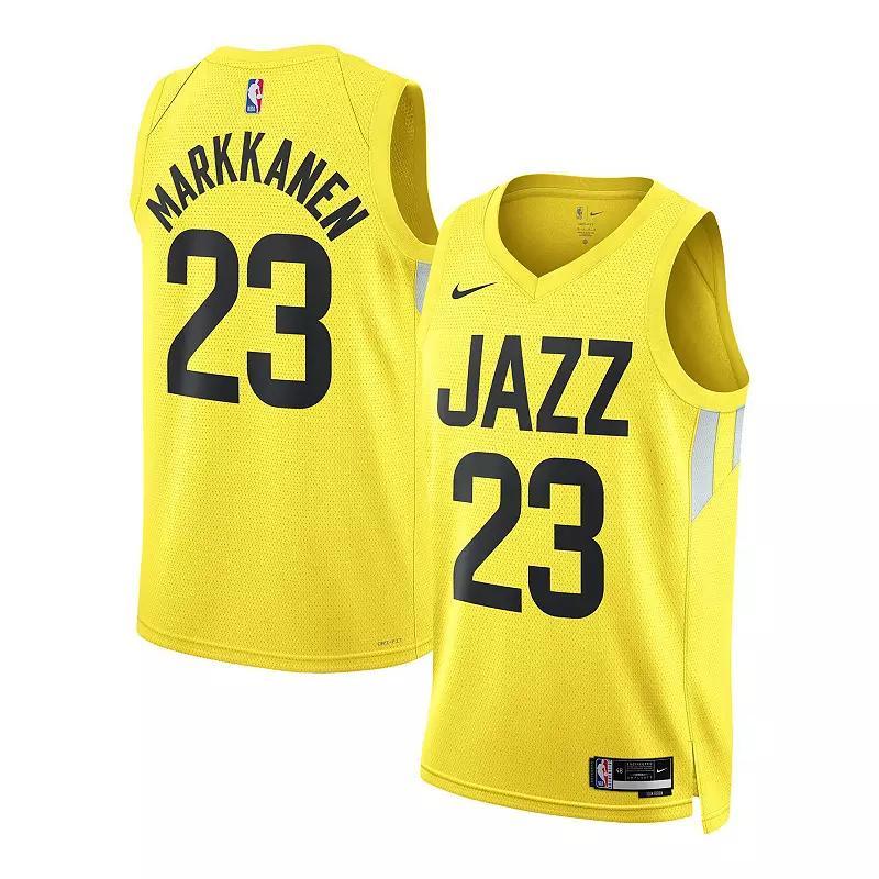 Unisex Nike Lauri Markkanen Gold Utah Jazz Swingman Jersey - Association Edition, Adult Unisex Product Image