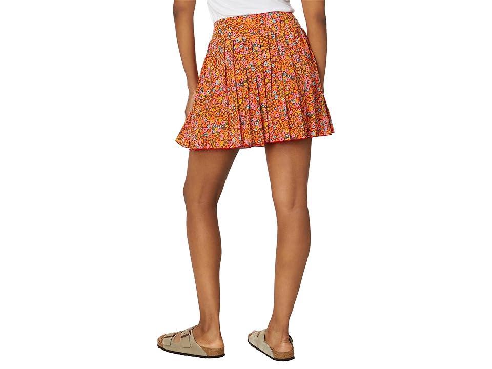 Toad&Co Sunkissed Pleated Skort (Taffy Micro Floral Print) Women's Skort Product Image