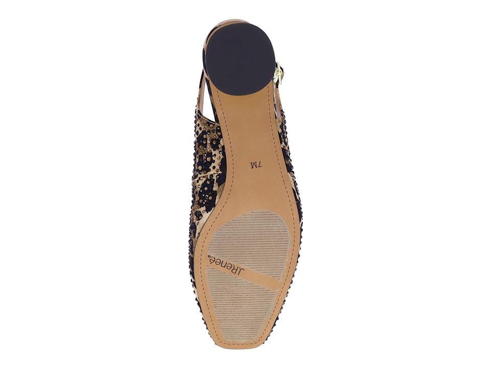 J. Renee Baline Leopard Print Rhinestone Sling Pumps Product Image