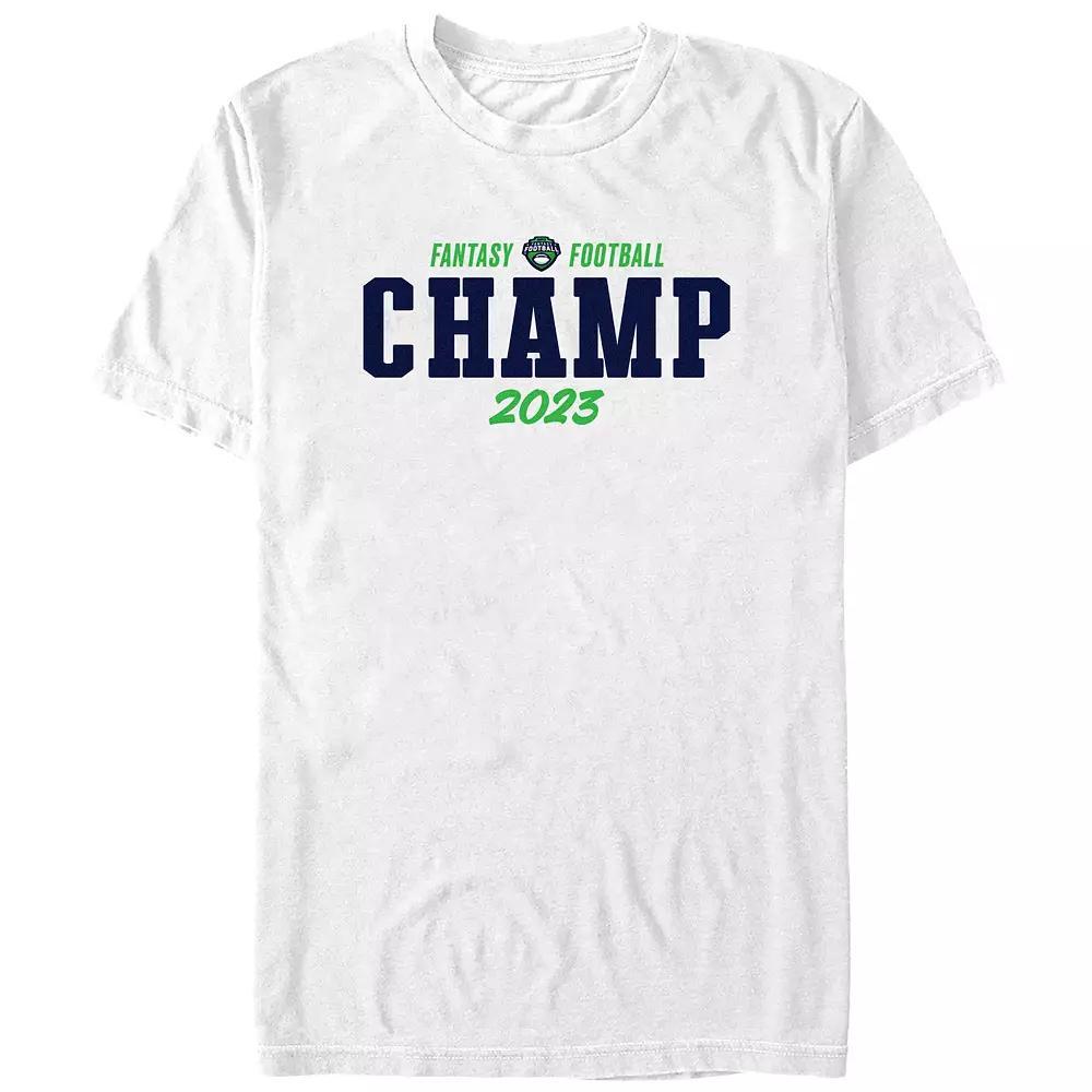 Men's ESPN Fantasy Football 2023 Champ Graphic Tee, Size: Large, White Product Image