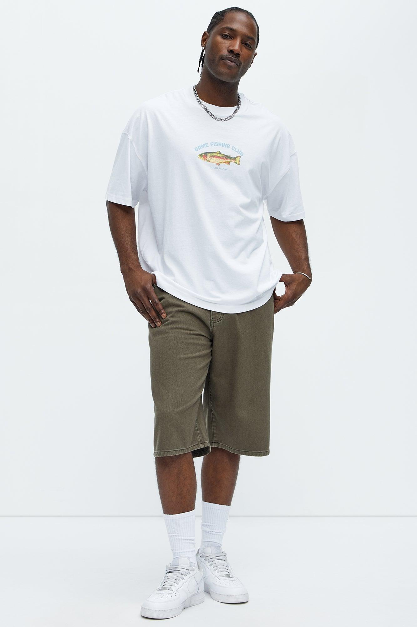 Game Fishing Club Oversized Short Sleeve Tee - White Product Image