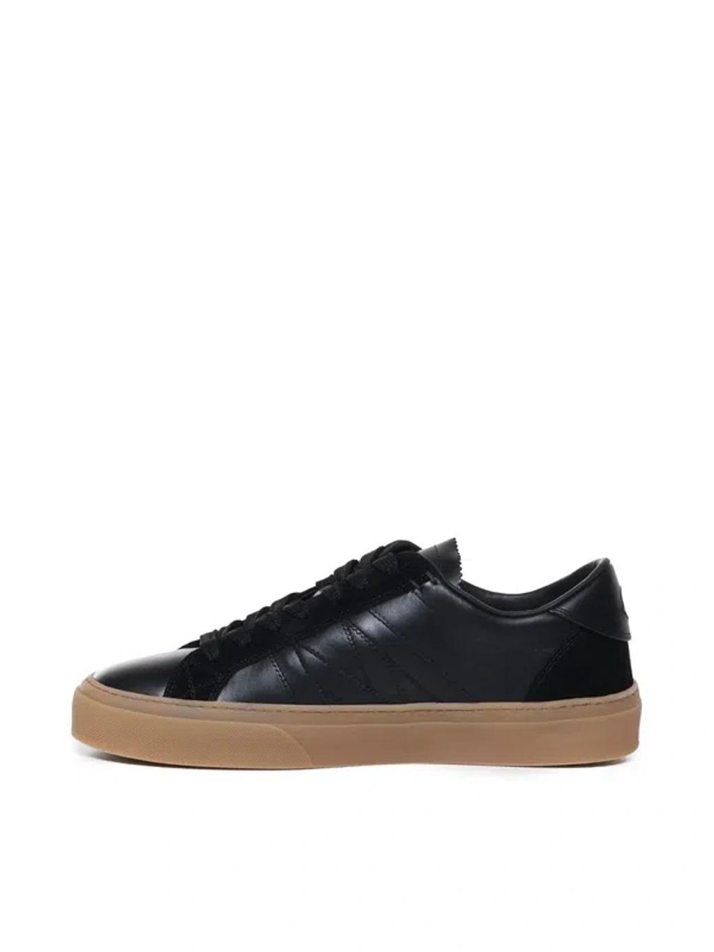 MONCLER Monaco2 Sneaker In Black, Biscuit Product Image