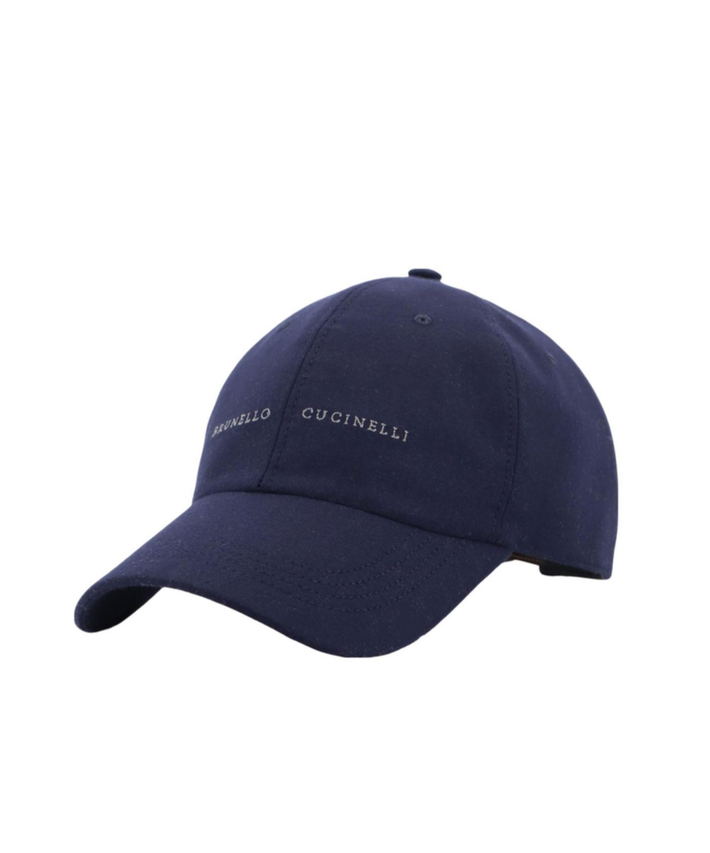 BRUNELLO CUCINELLI Logo Embroidered Cap In Black Product Image