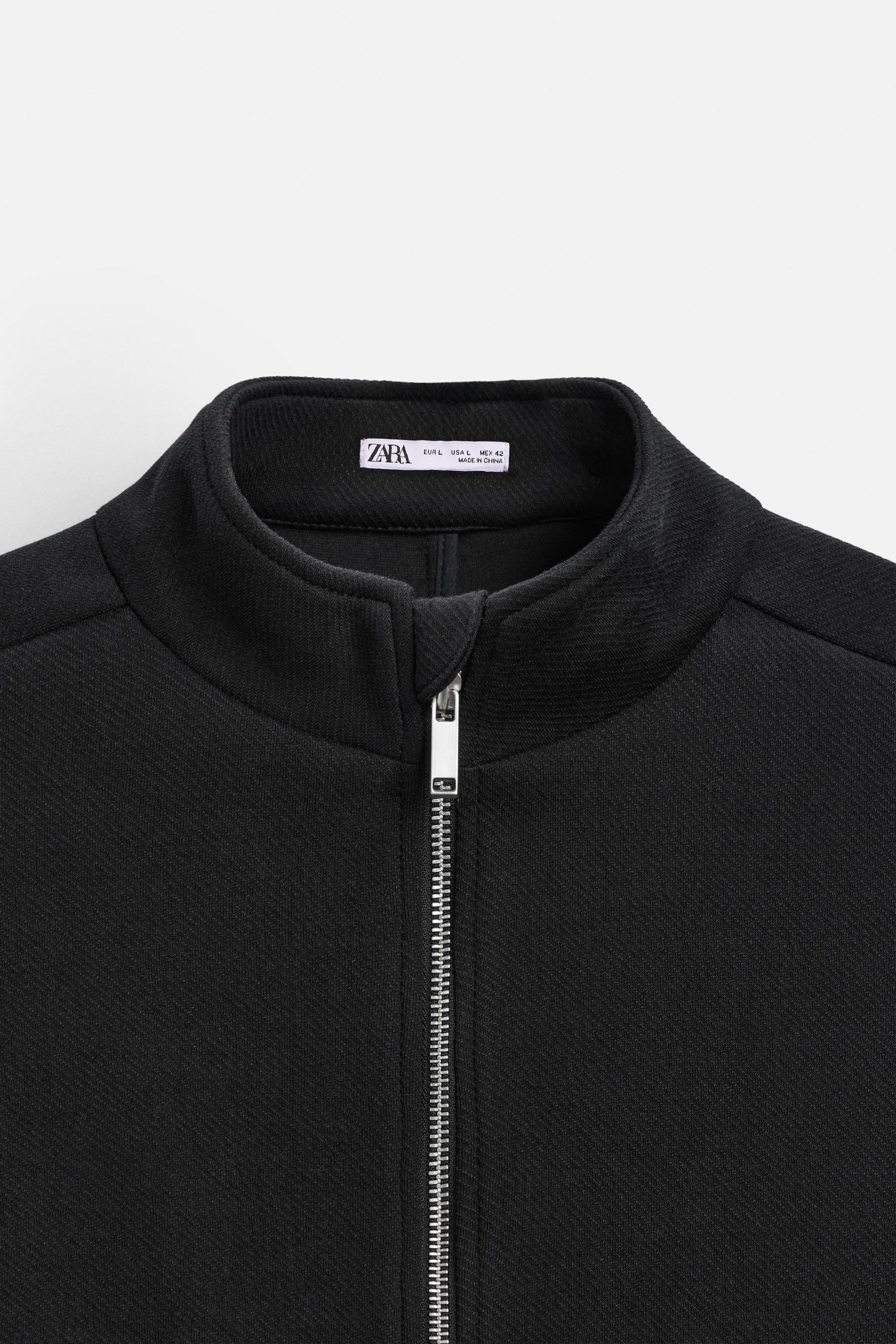 TWILL SWEATSHIRT WITH ZIPPER Product Image