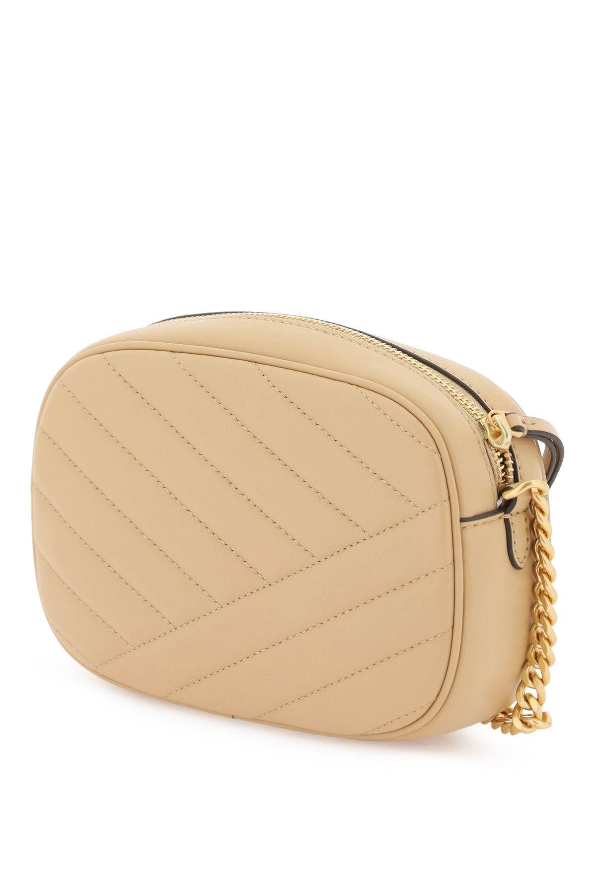 TORY BURCH Chevron Small Kira Camera Bag In Beige Product Image