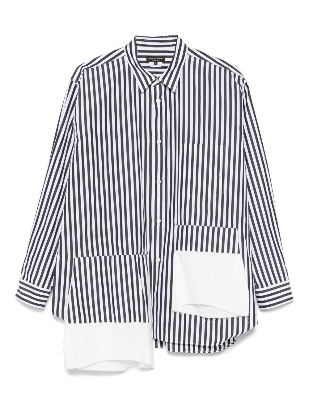 asymmetric striped shirt Product Image