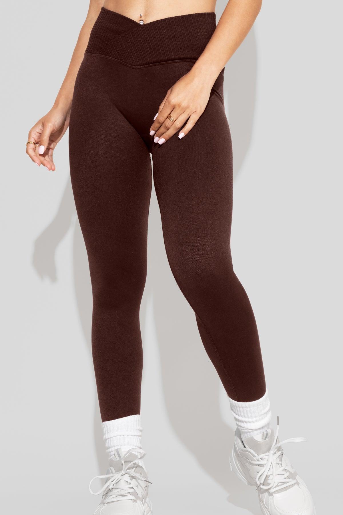 Crisscross Hourglass® Seamless Legging - French Roast Product Image