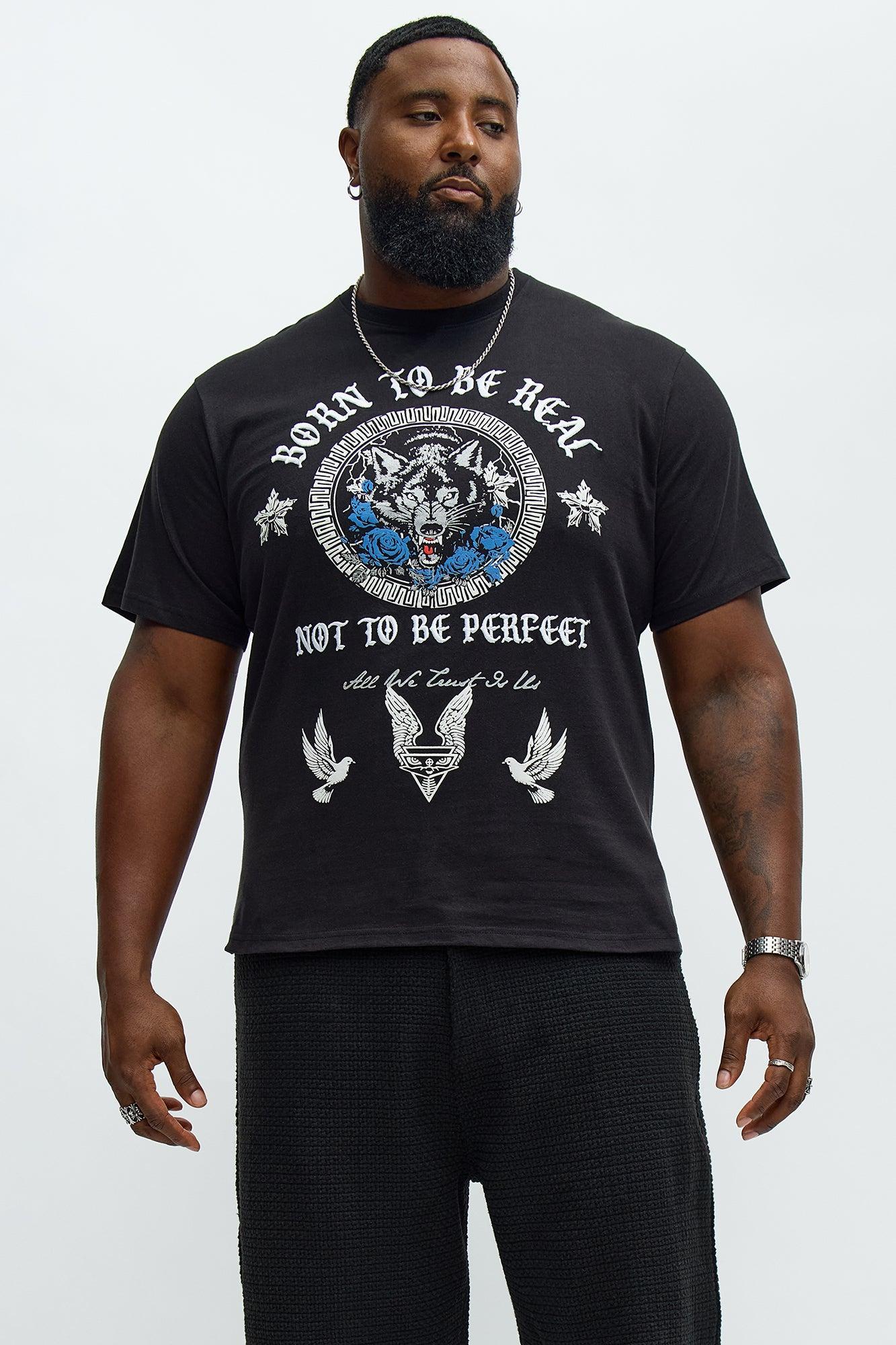Born To Be Real Short Sleeve Tee - Black Male Product Image