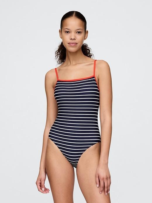 Square-Neck One-Piece Swimsuit Product Image