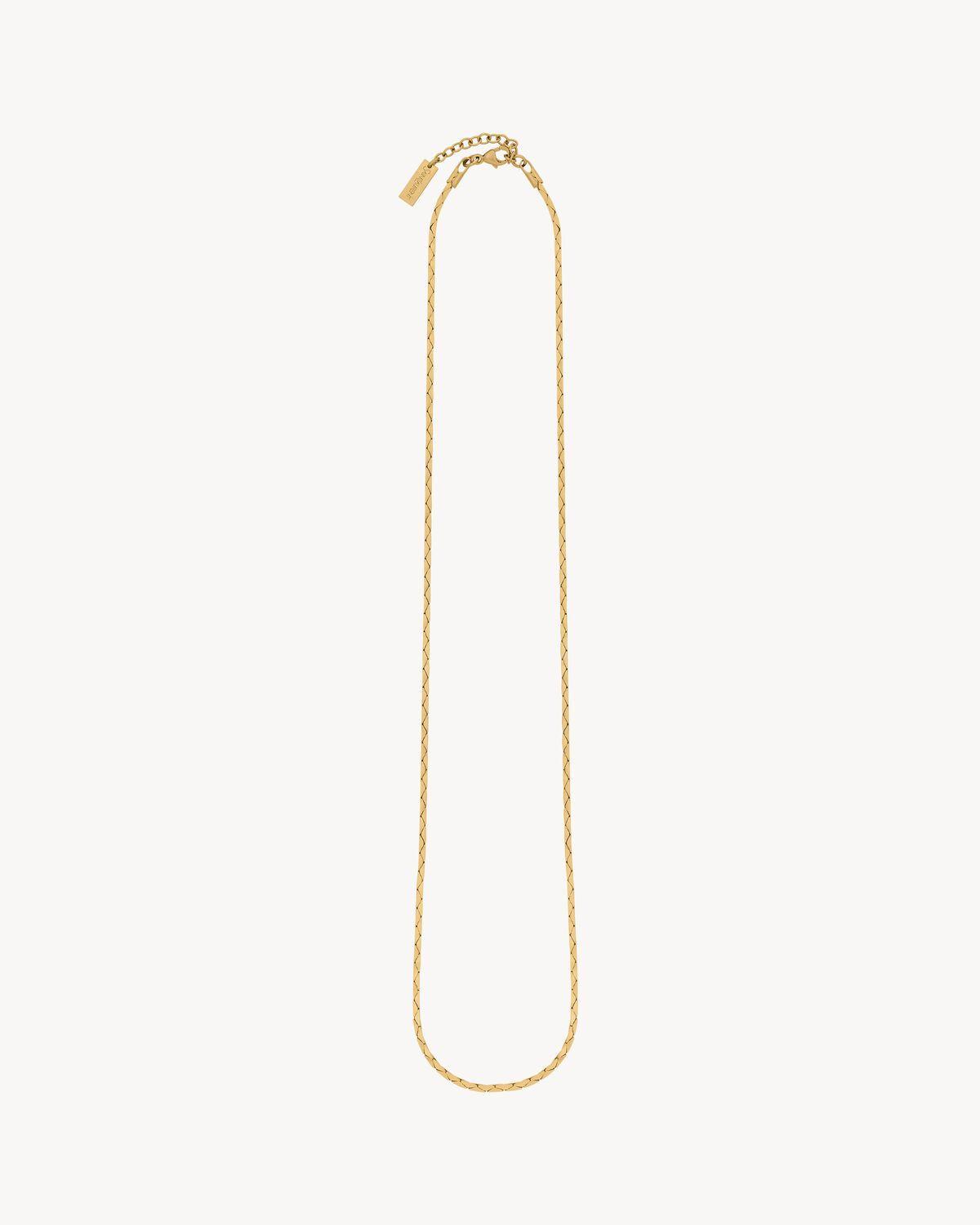 cobra-chain necklace in metal | Saint Laurent | YSL.com Product Image