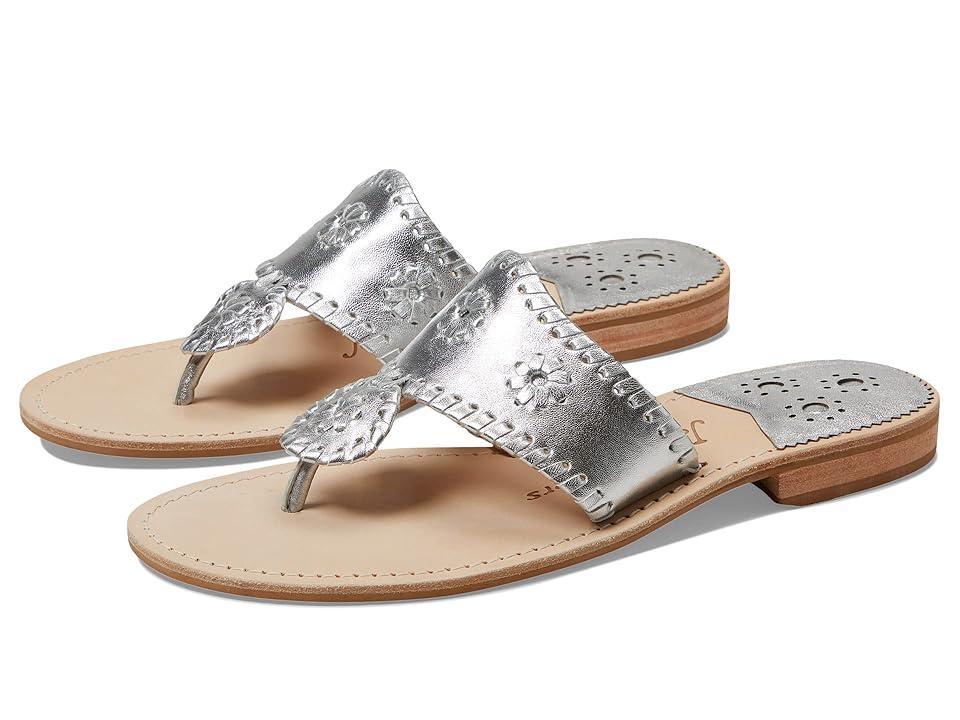 Jack Rogers Jacks Leather Flat Thong Sandals Product Image