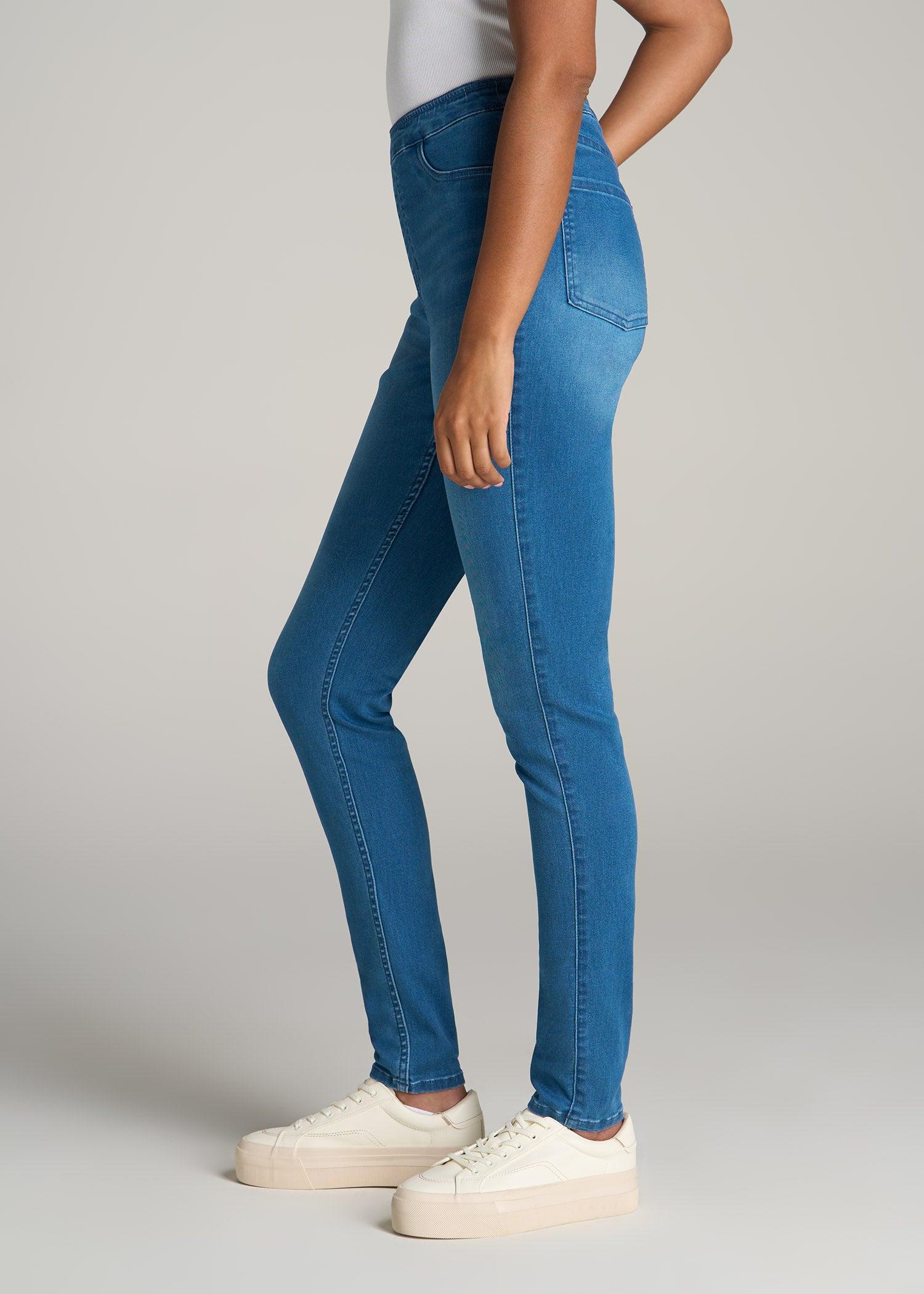 Women's Tall Jeggings in Classic Mid Blue Product Image