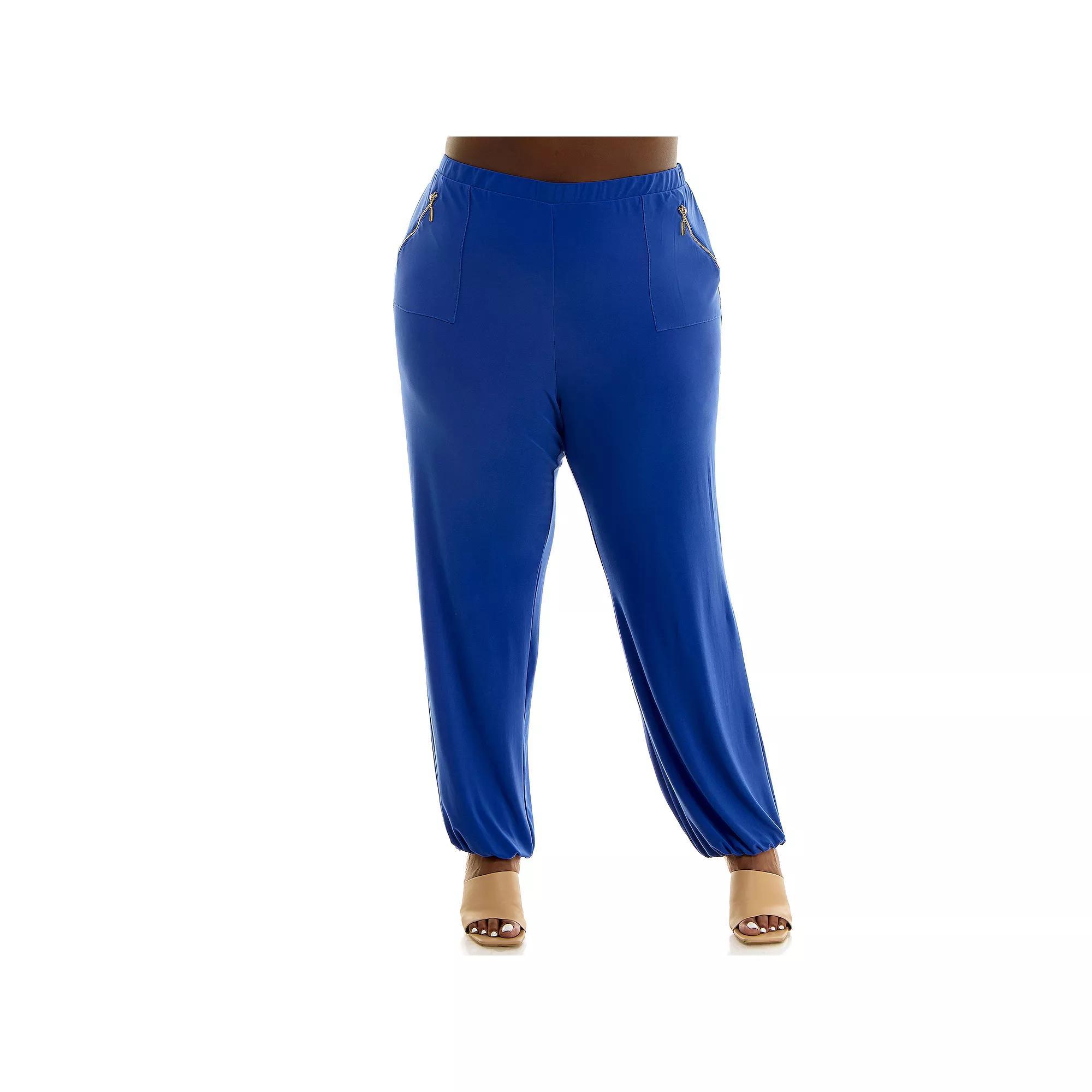 Plus Size Nina Leonard Pants, Women's, Size: 1XL, Mink Product Image